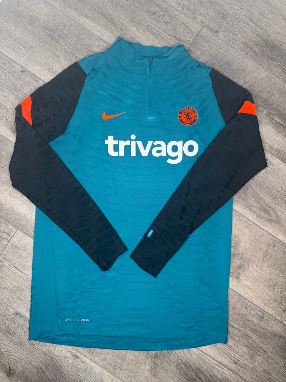 Nike Chelsea FC Men’s Dri Fit Strike Teal Trivago Training Top